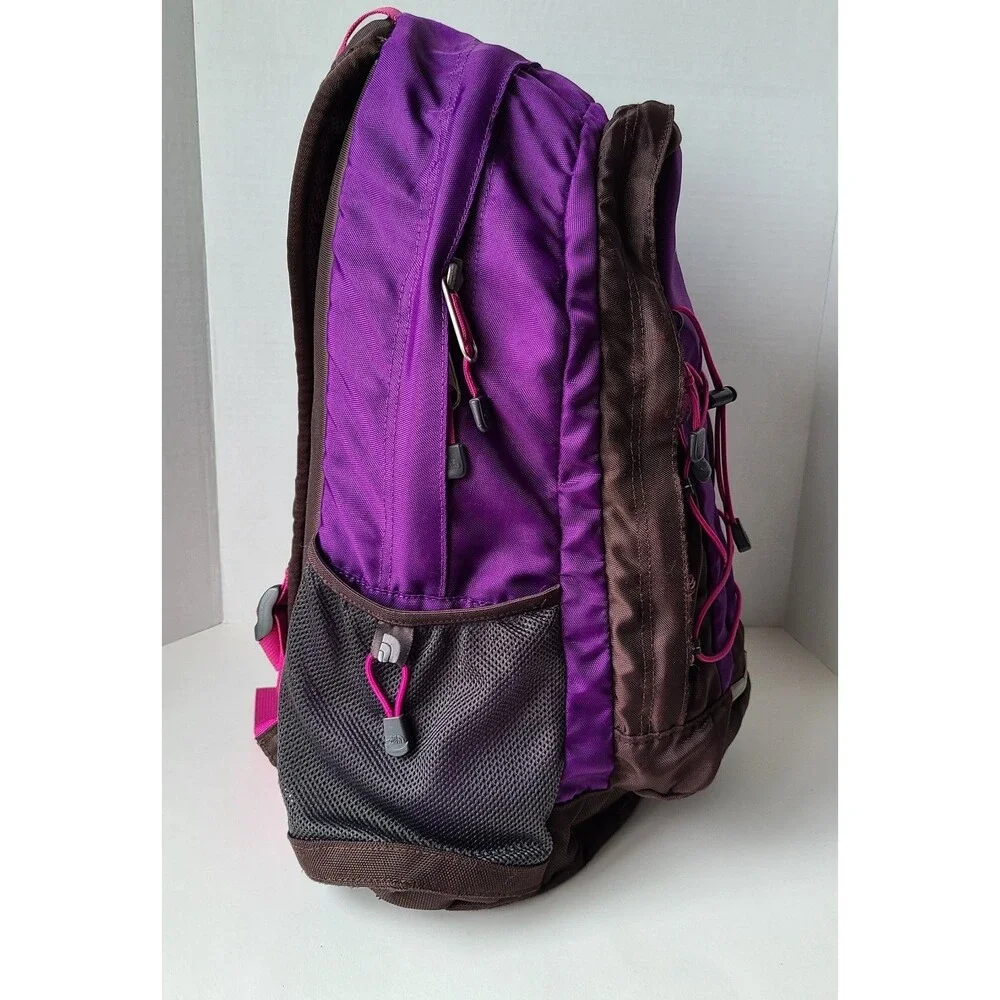 The North Face Jester Backpack Purple Brown Pink School Hiking Book Bag Pack